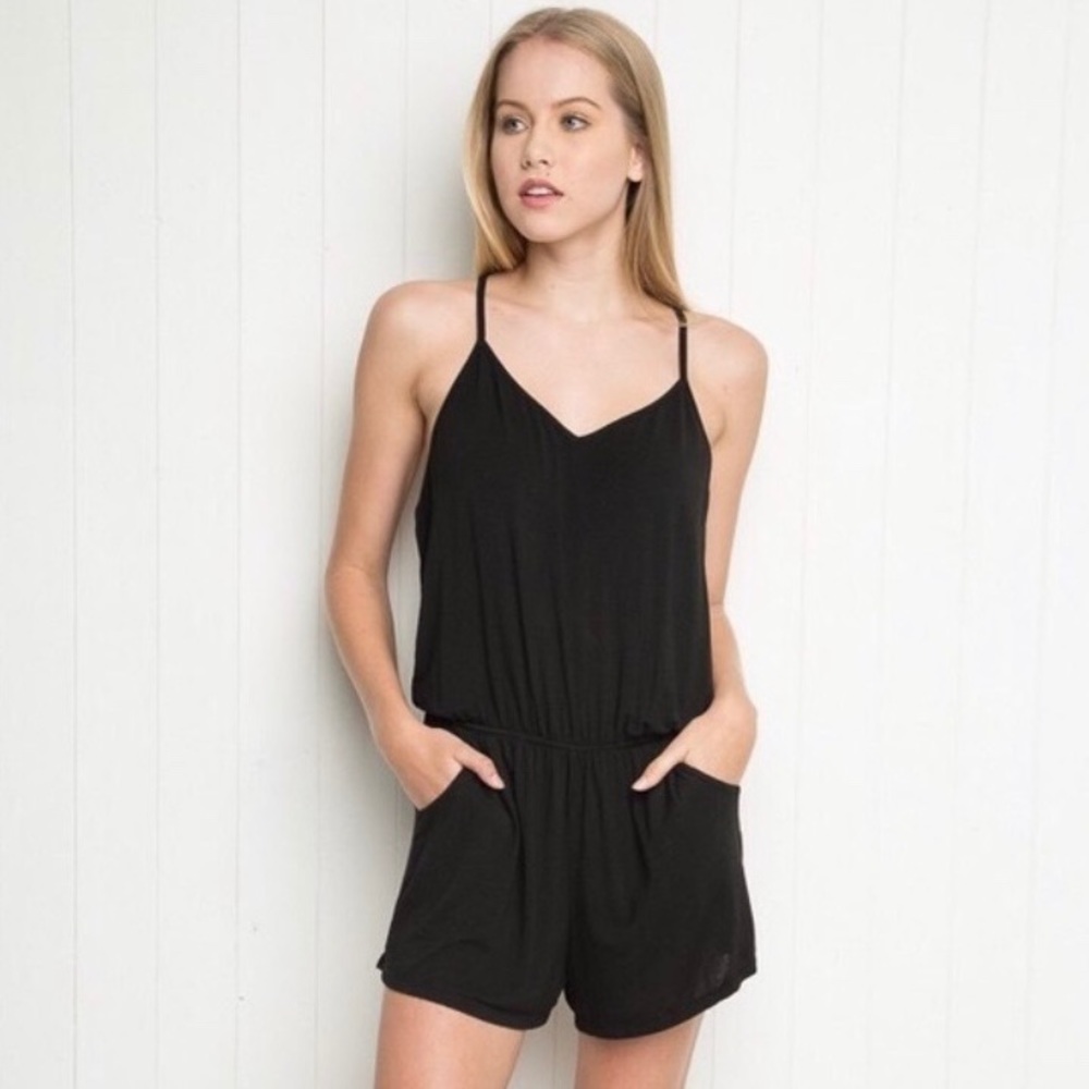 Brandy Melville Black Romper
